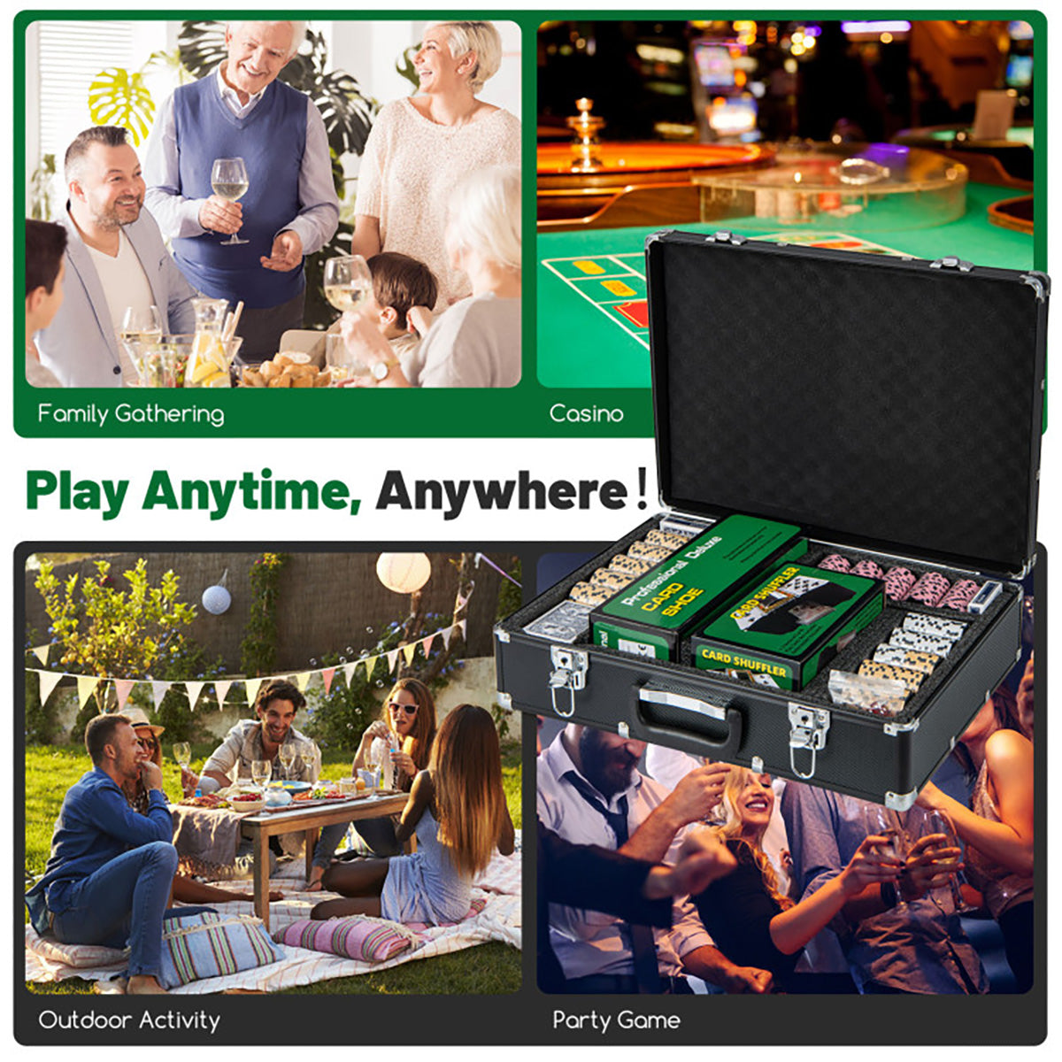 600-Piece Poker Chip and Game Set