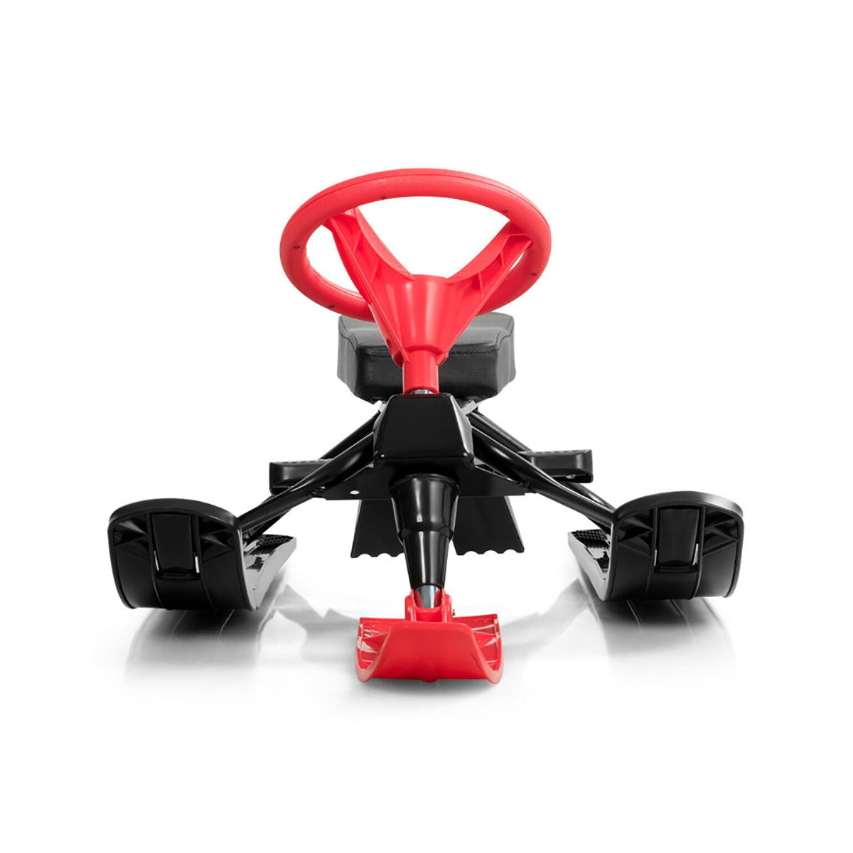Kids Snow Sand Grass Sled with Steering Wheel and Brakes
