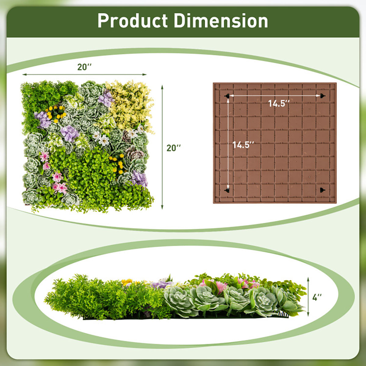 3D Hanging Succulents (Set of 2)