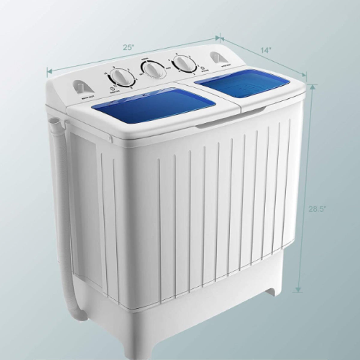 Compact Twin Tub Washing Machine Spin Dryer