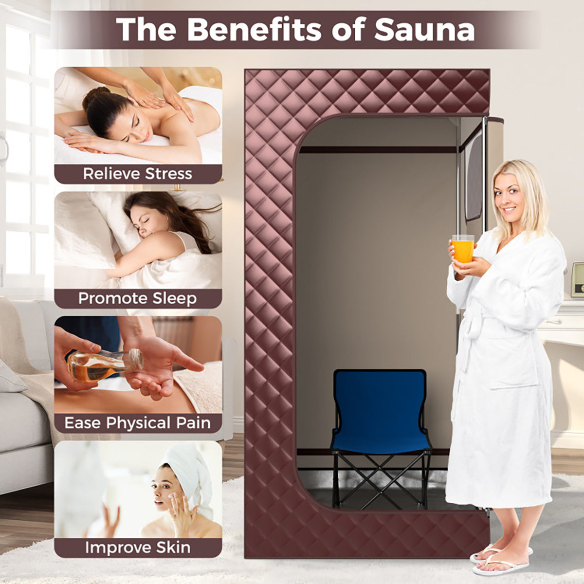 Portable Full Body Steam Sauna