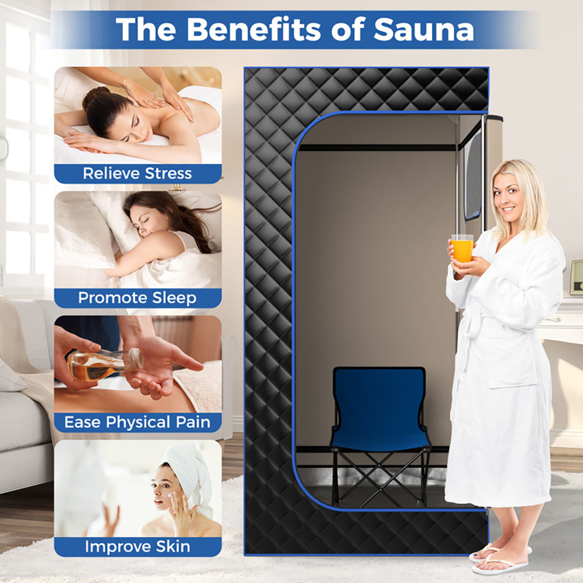 Portable Full Body Steam Sauna