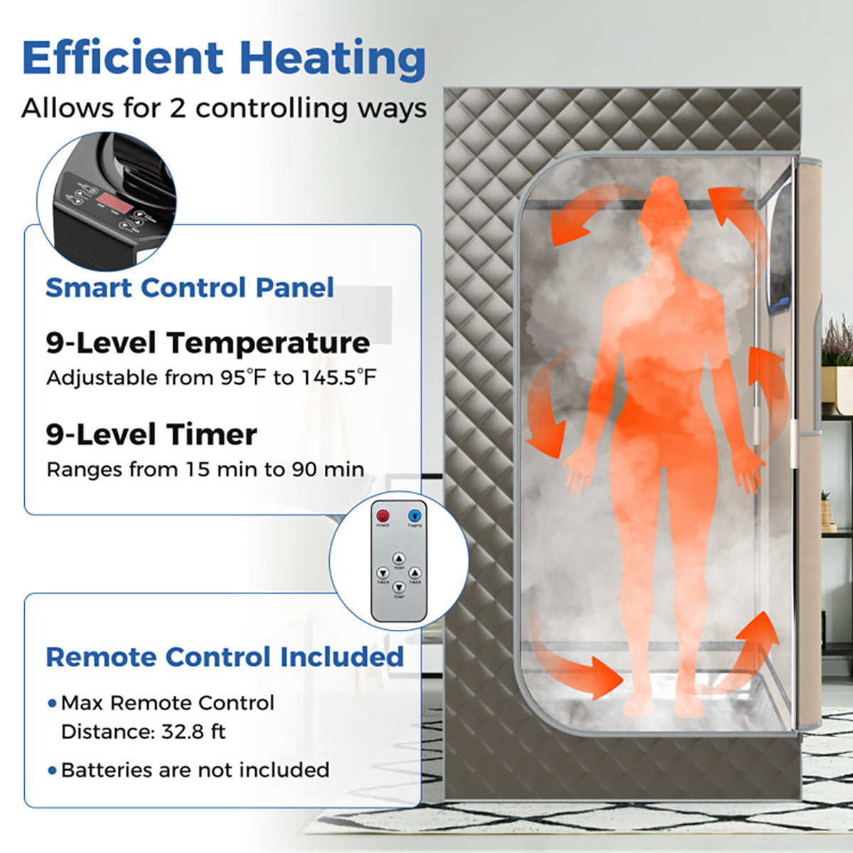 Portable Full Body Steam Sauna