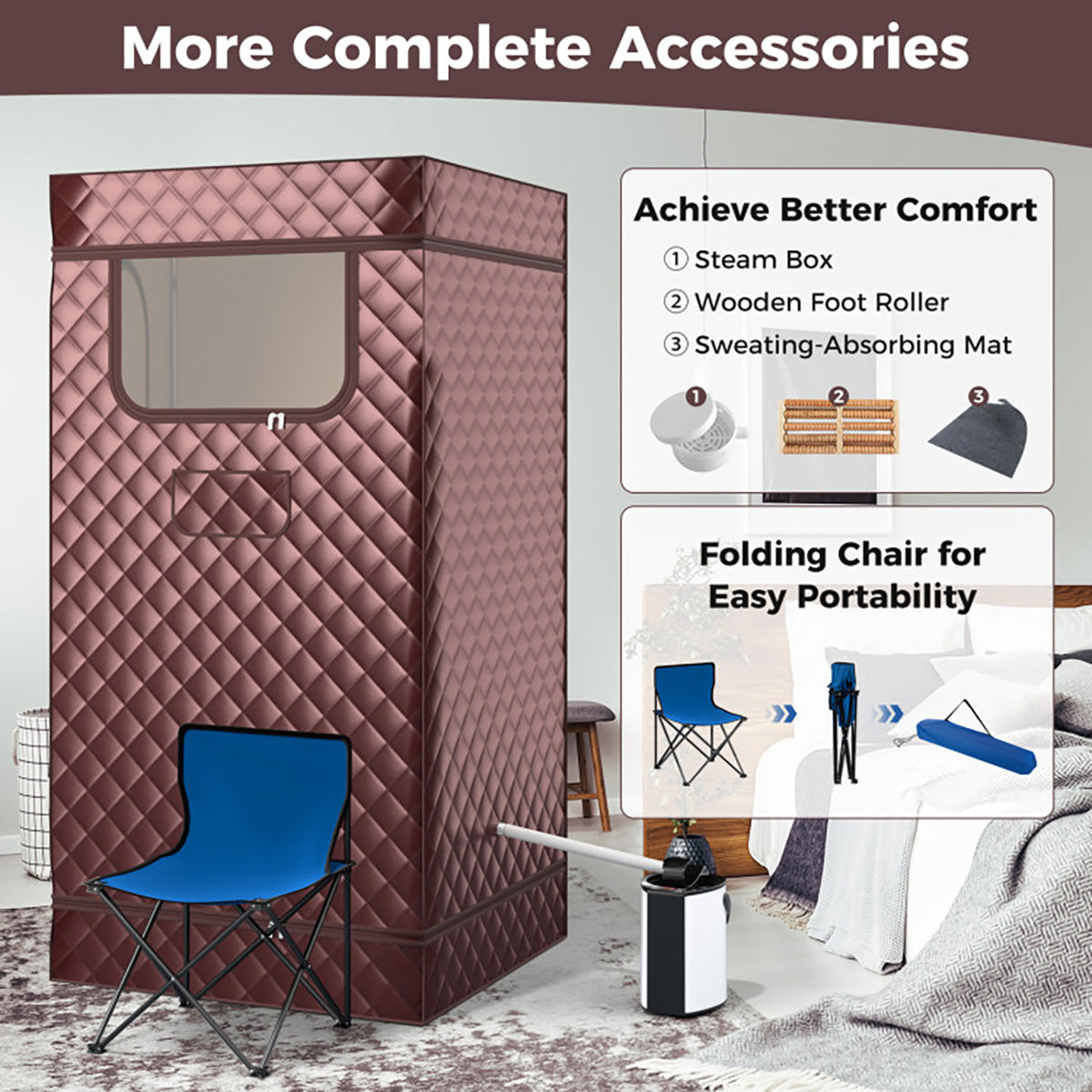 Portable Full Body Steam Sauna