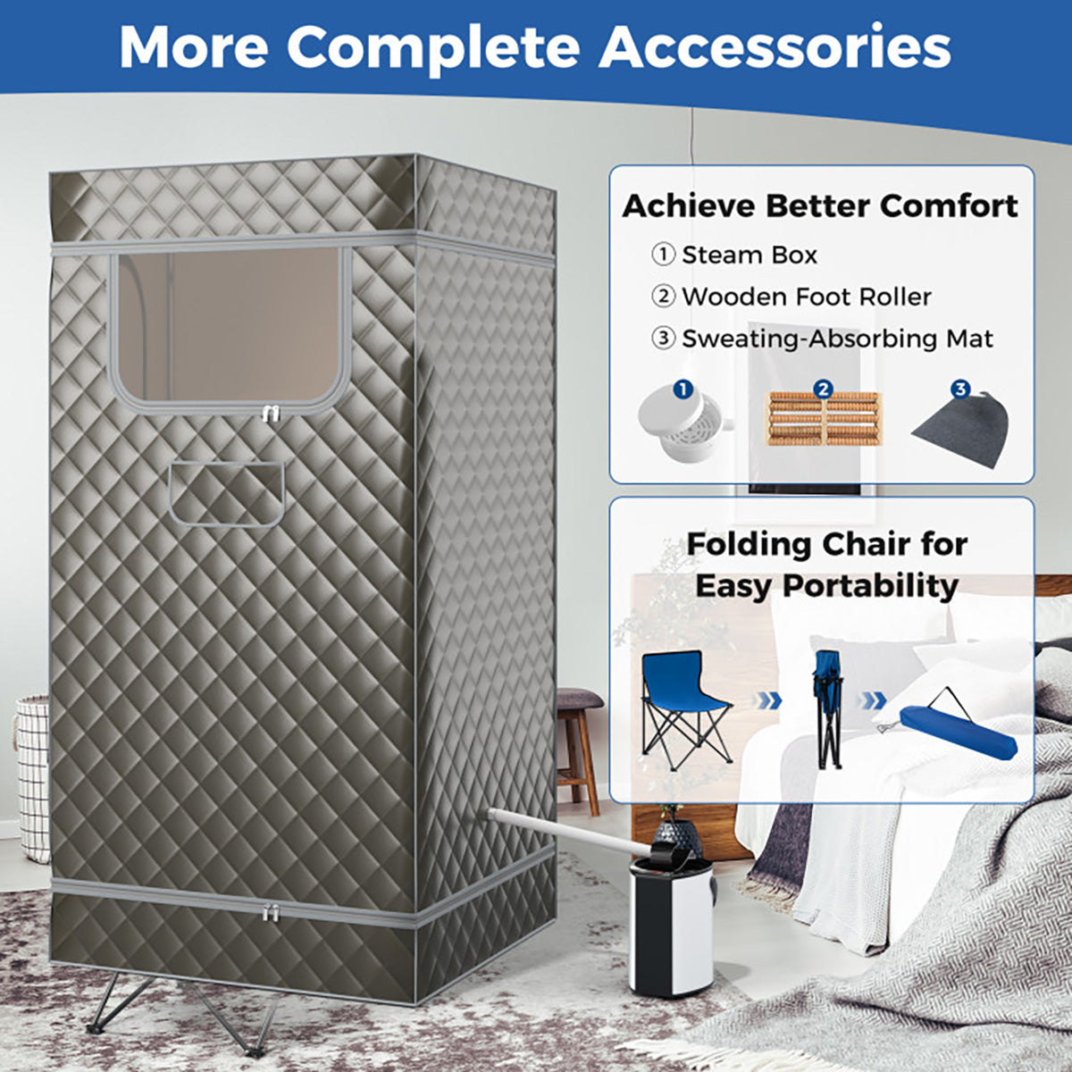 Portable Full Body Steam Sauna