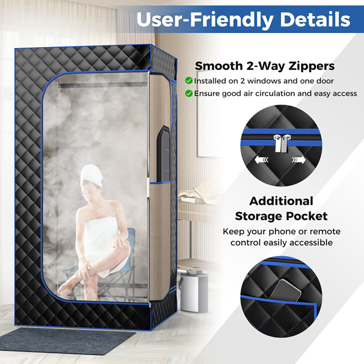 Portable Full Body Steam Sauna