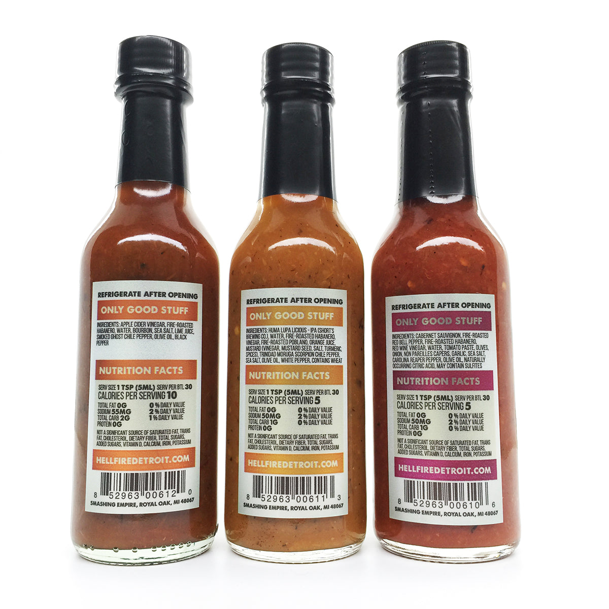 Hell Fire Detroit Inferno Hot Sauce Gift Set