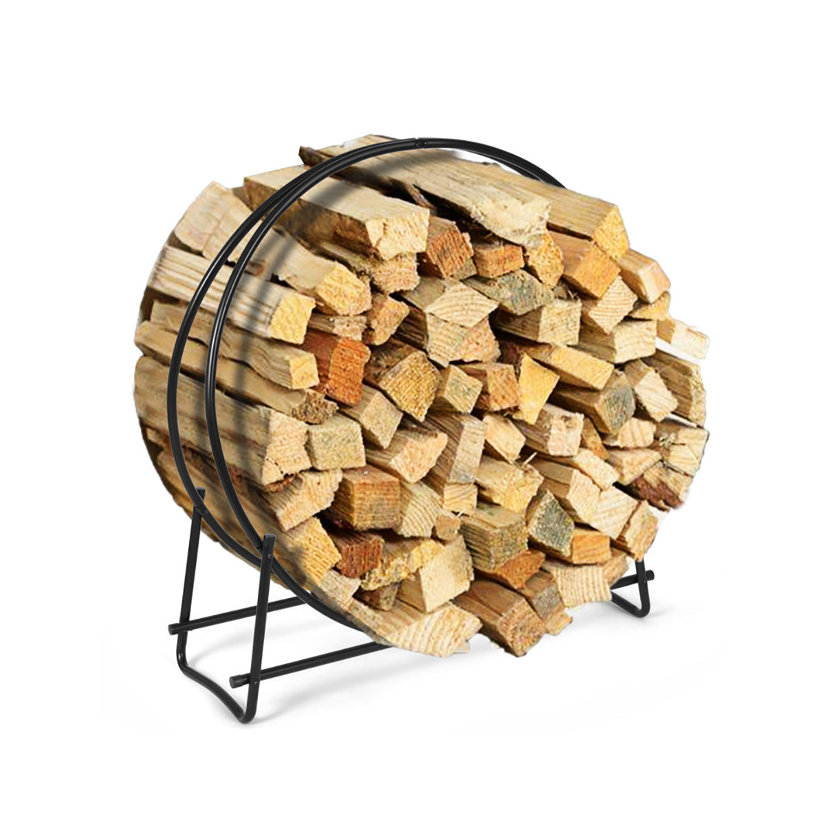 40'' Log Hoop Firewood Storage Rack