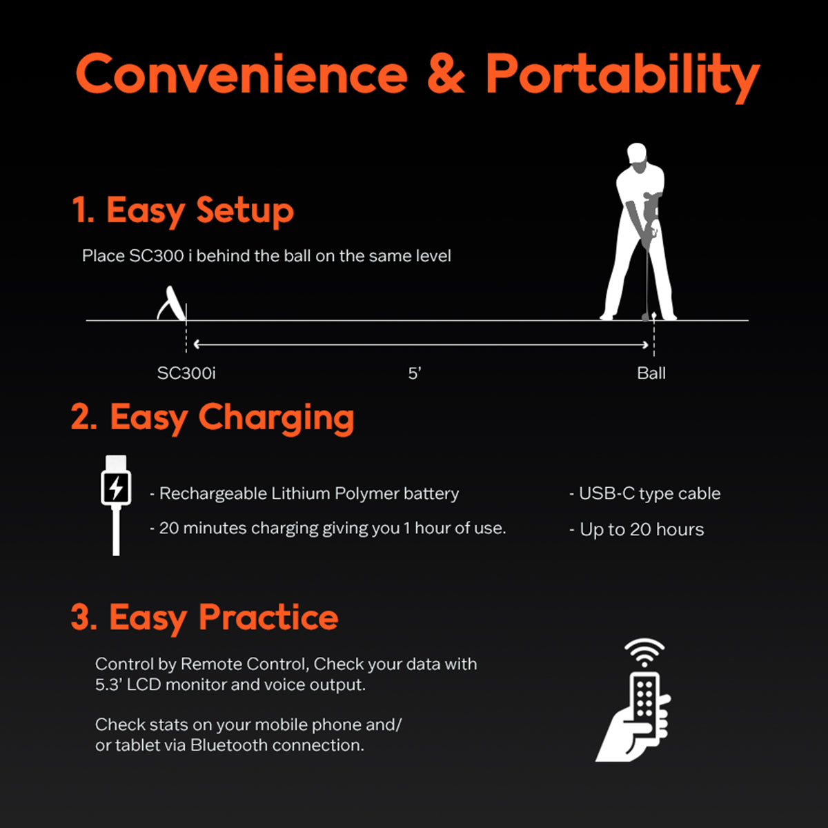 Portable Golf Launch Monitor PRO