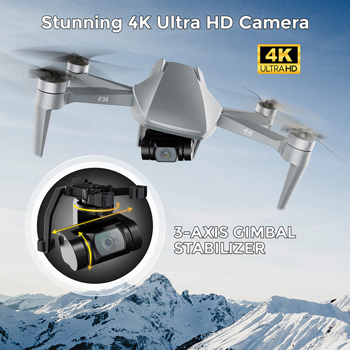 First-Person View 4K UHD Camera Drone