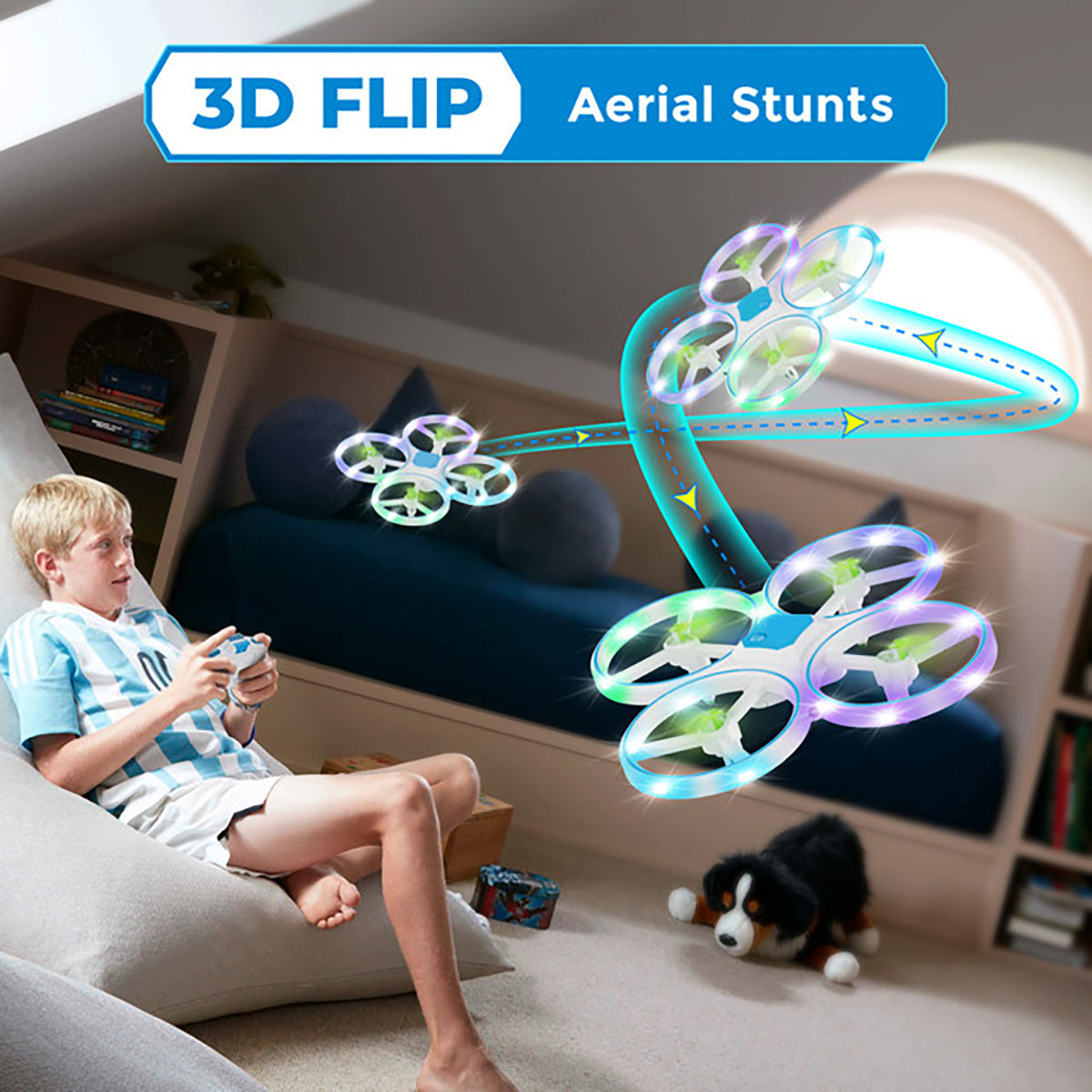 Dragonfly Drone with LED Light Effects