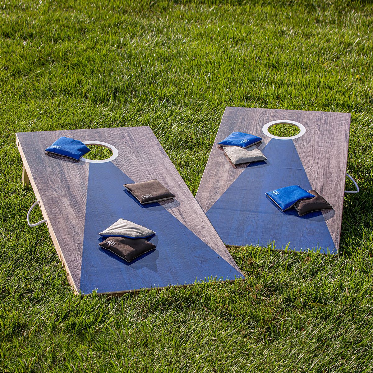 LED Wood Cornhole Set