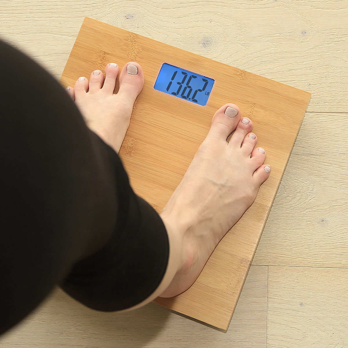 Bamboo Bathroom Scale