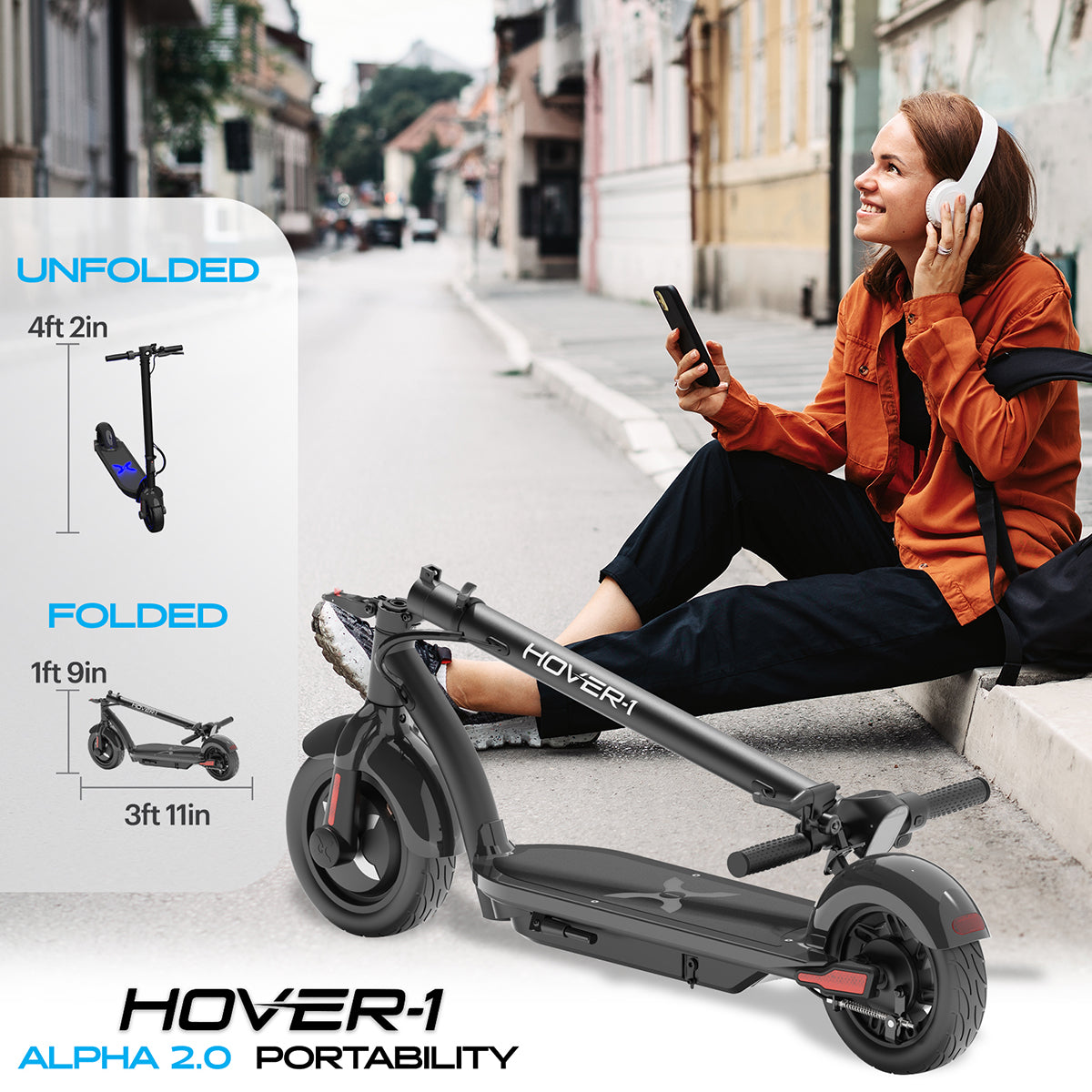 Foldable E-Scooter with 12-Mile Range