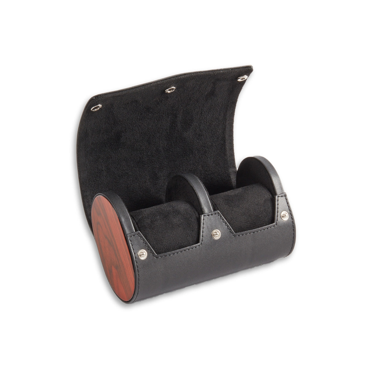 Two Watch Leather Travel Case