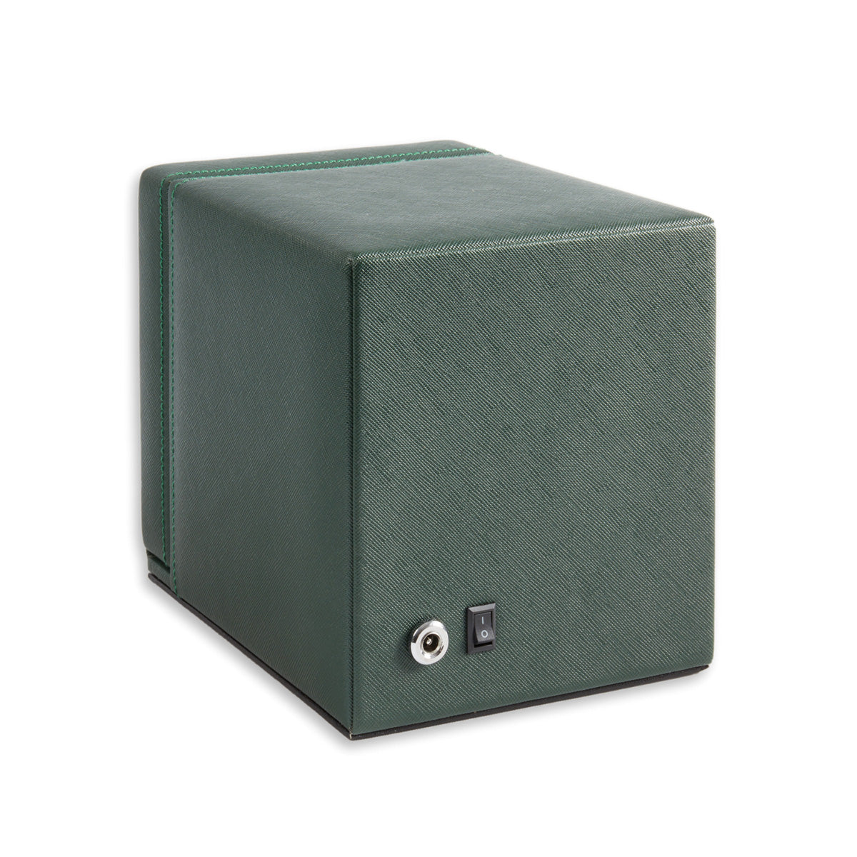 Single Watch Winder in Hunter Green Leather