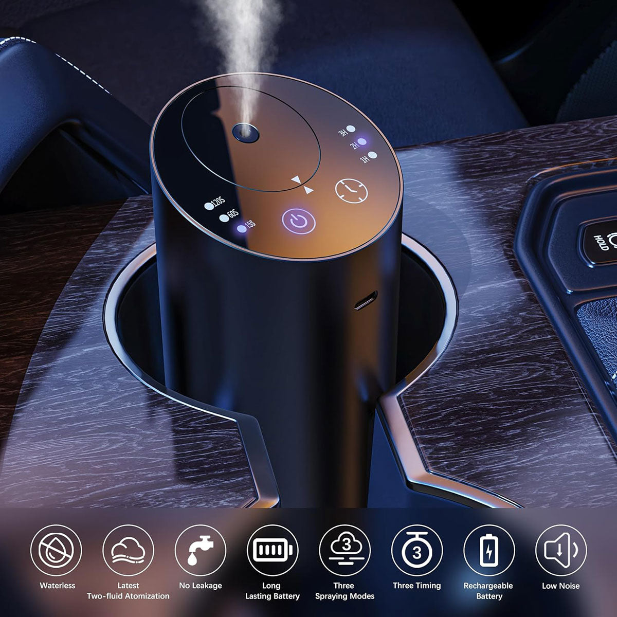 Cordless Cup Holder Car Diffuser