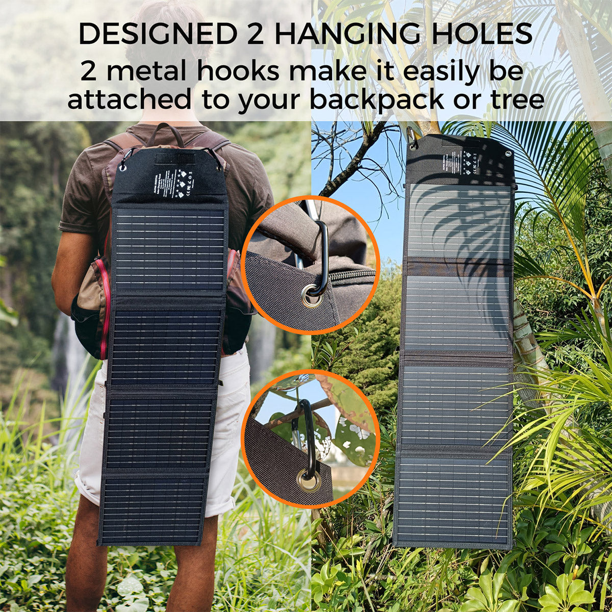 40W Portable Solar Charging Panel
