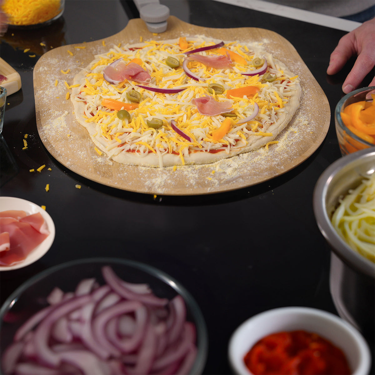 3-Piece Glazed Pizza Stone Set