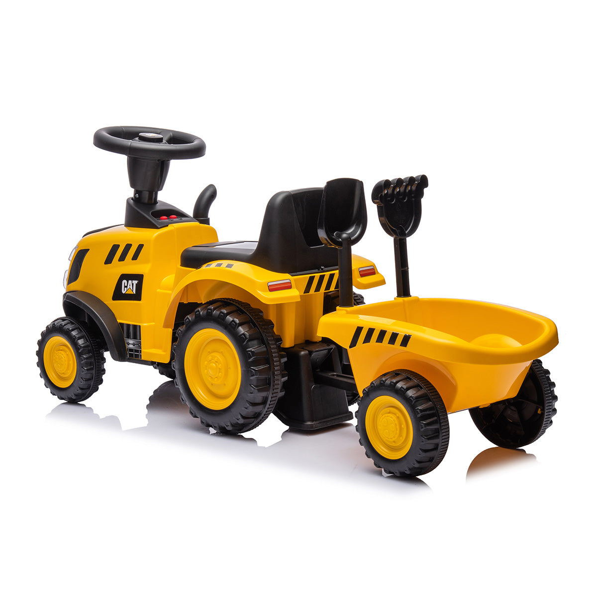 CAT Tractor with Trailer Foot to Floor Ride-On