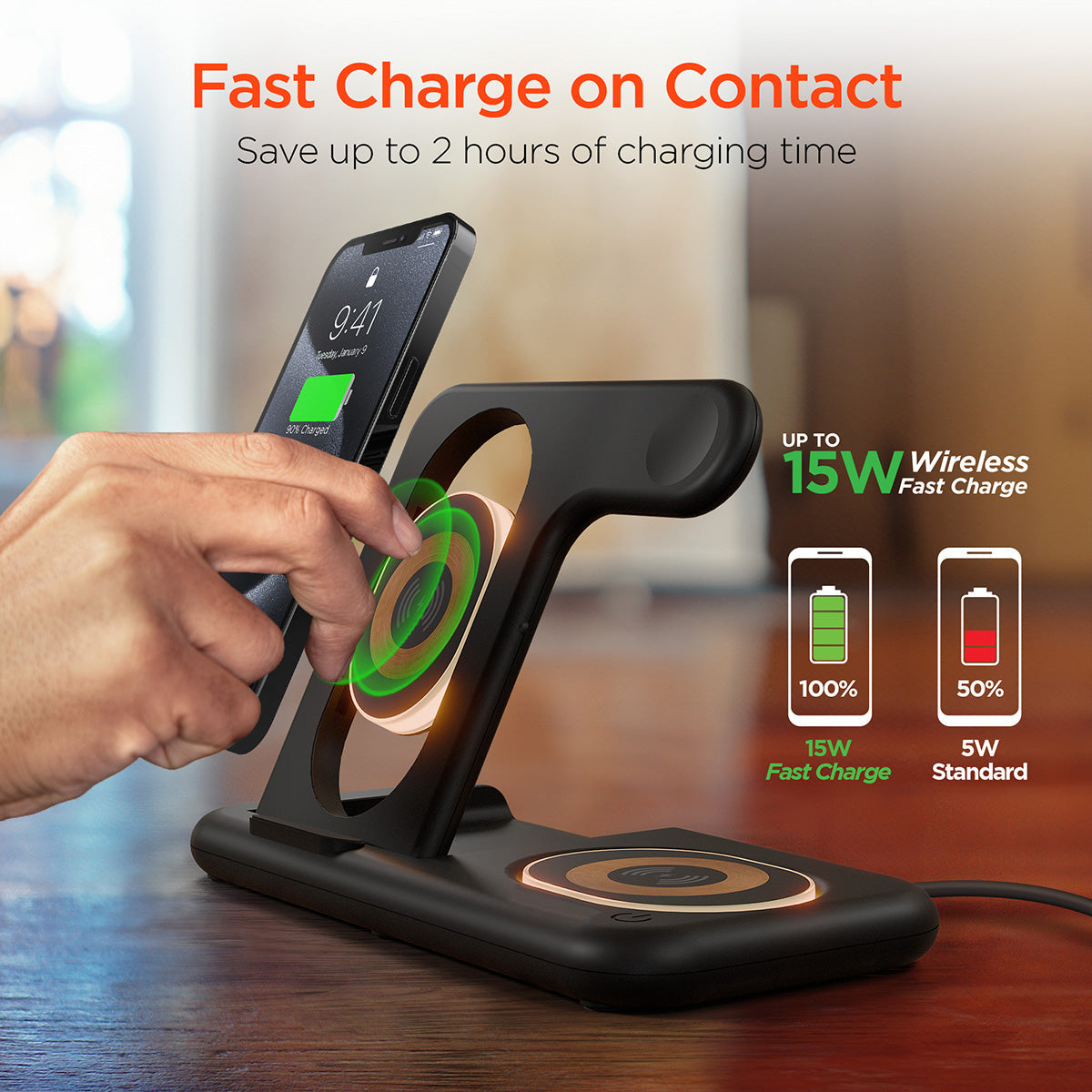 4-in-1 Foldable Apple Charging Station