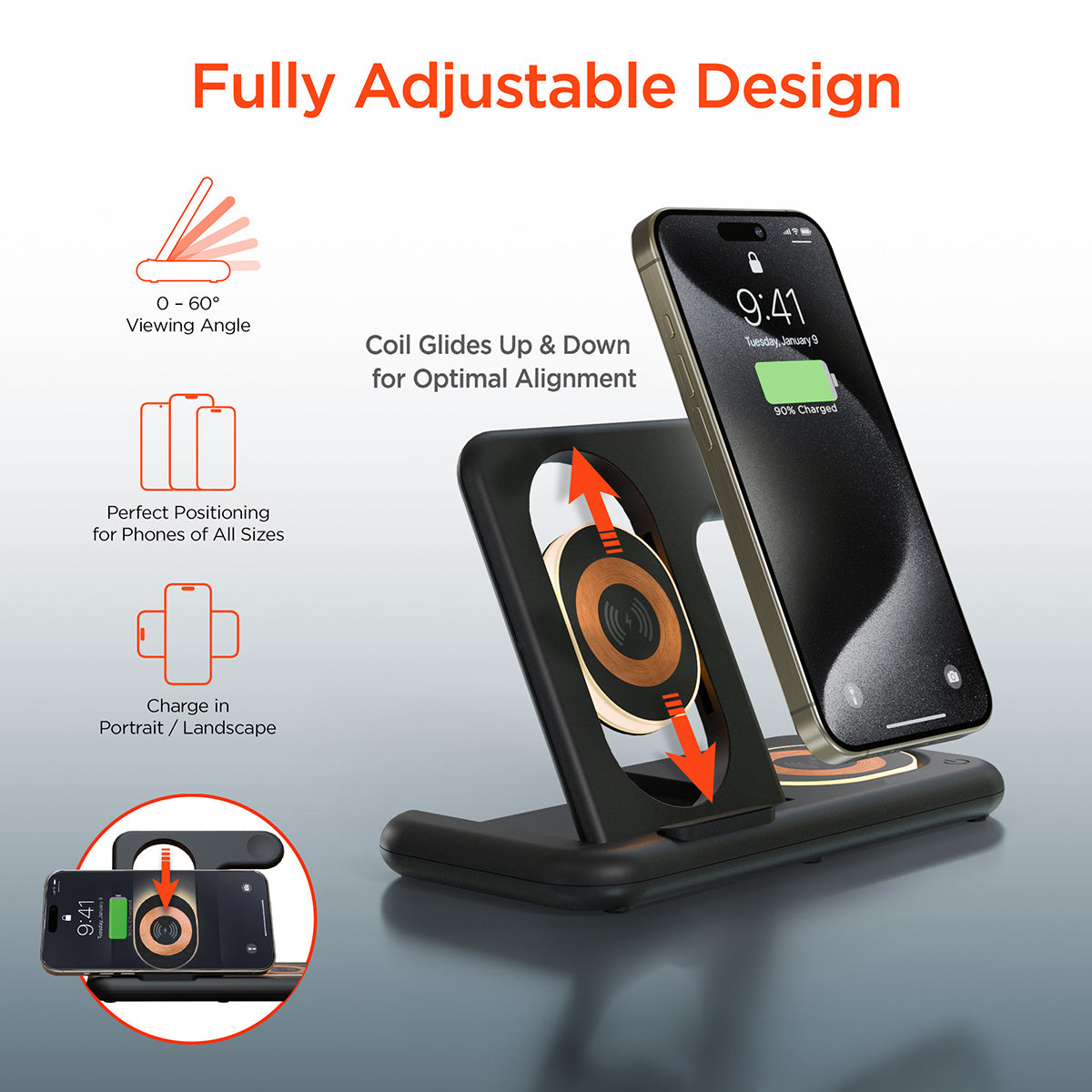 4-in-1 Foldable Apple Charging Station
