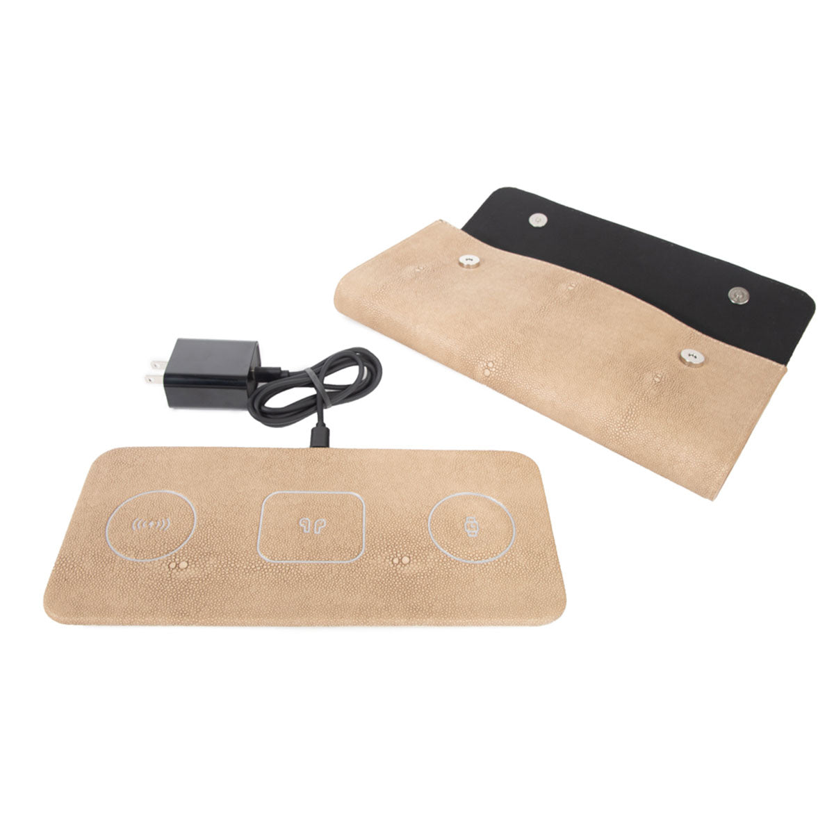 Brouk & Co Ace 3 in 1 Portable Wireless Fast Charging Pad