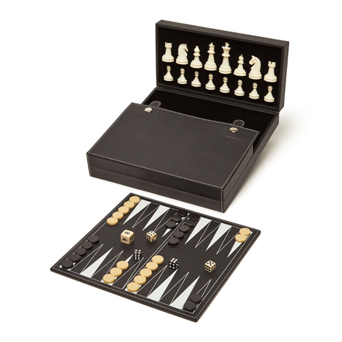 Brouk & Co Bryson Backgammon and Chess Set