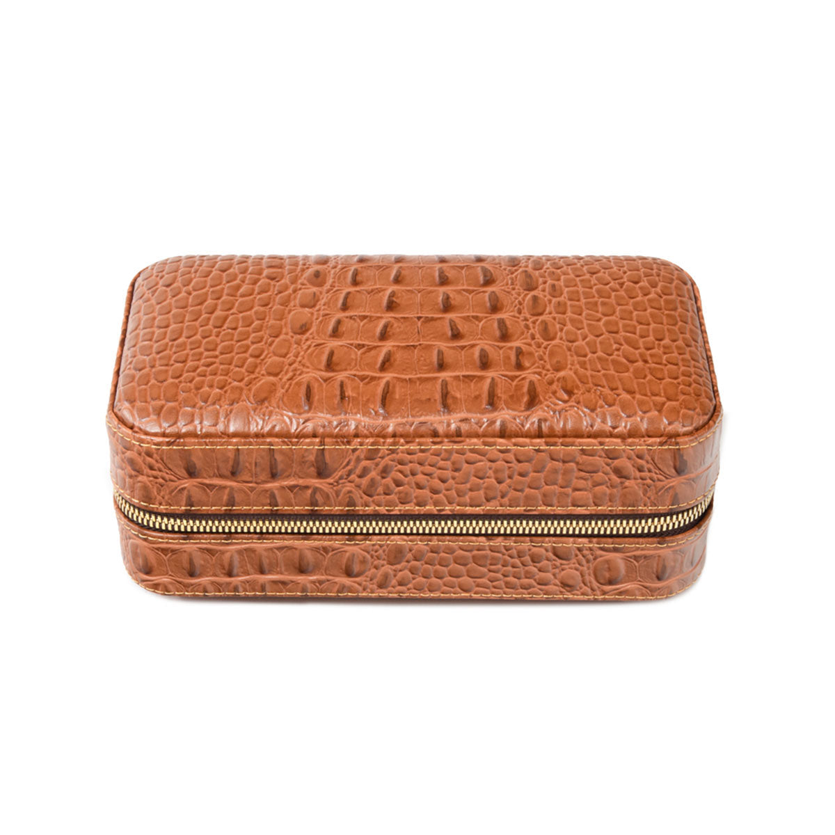 Brouk & Co Dean Croco Cigar Travel Humidor Case