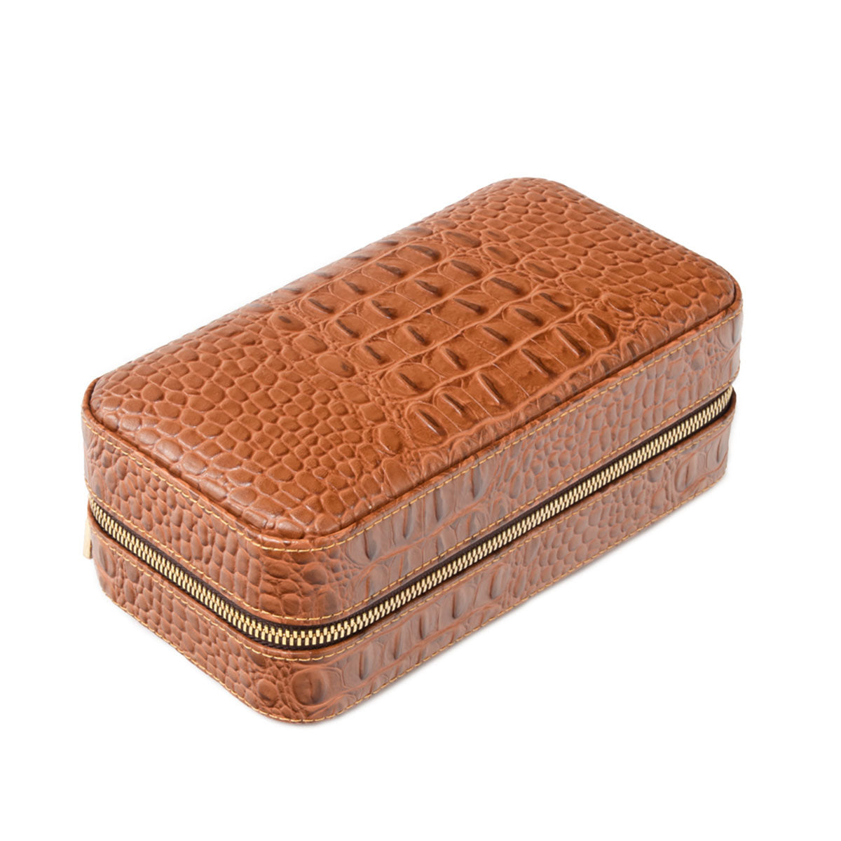 Brouk & Co Dean Croco Cigar Travel Humidor Case