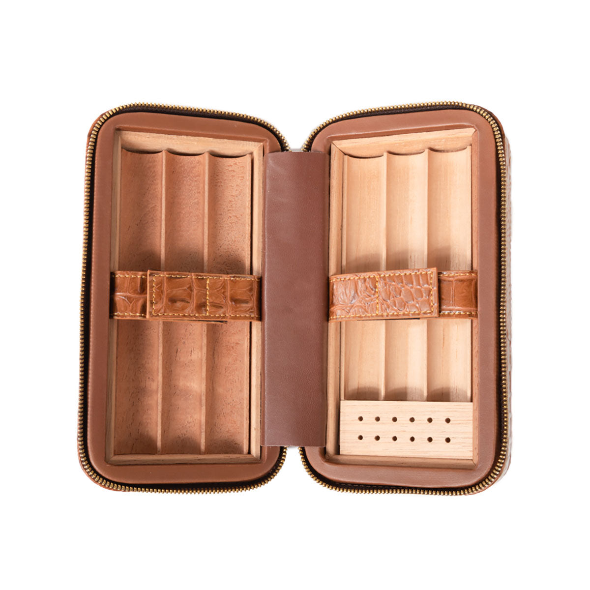 Brouk & Co Dean Croco Cigar Travel Humidor Case
