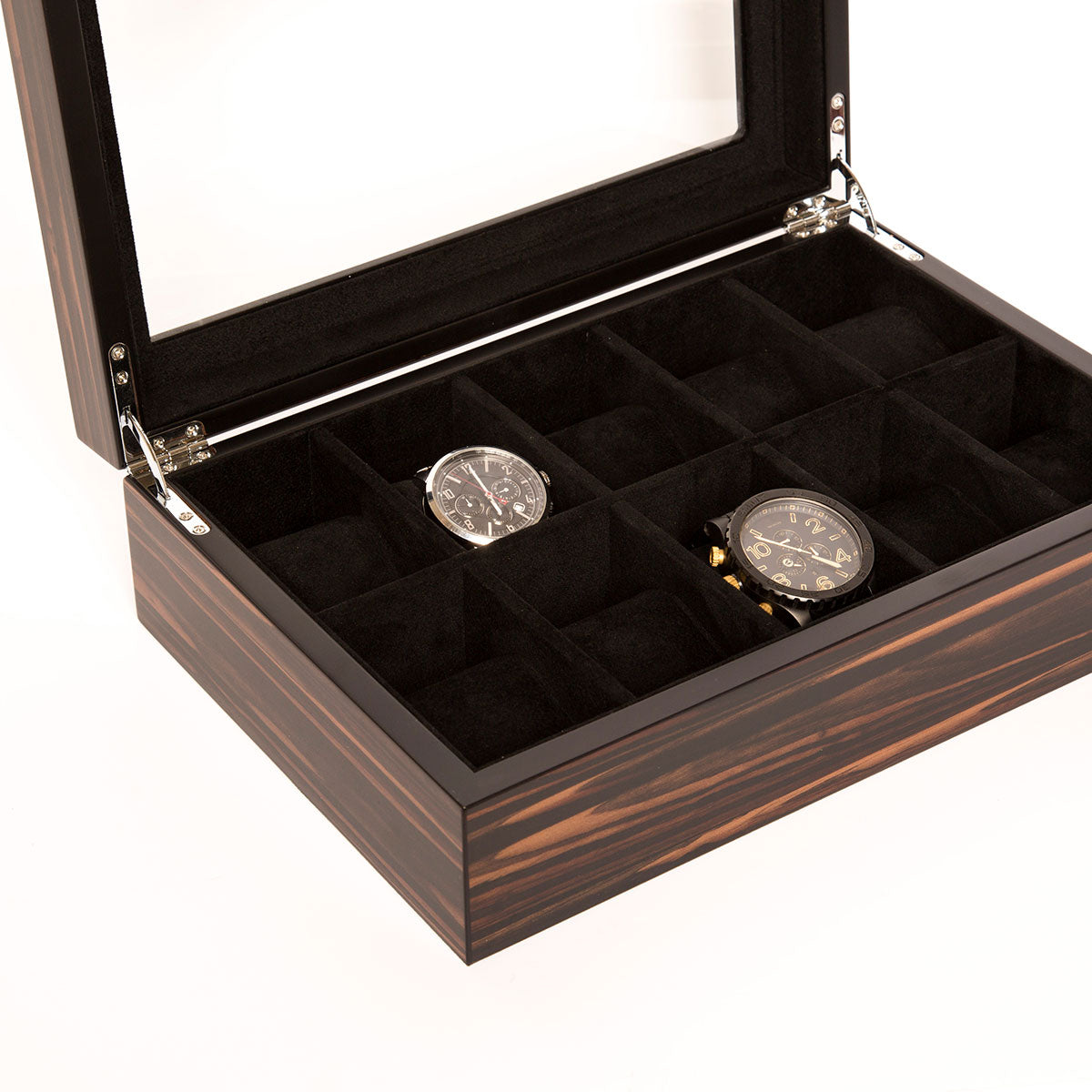 Brouk & Co Matte Ebony Watch Box 10 Slot