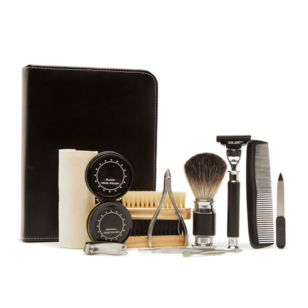 Brouk & Co On the Go Grooming and Shoe Shine Kit