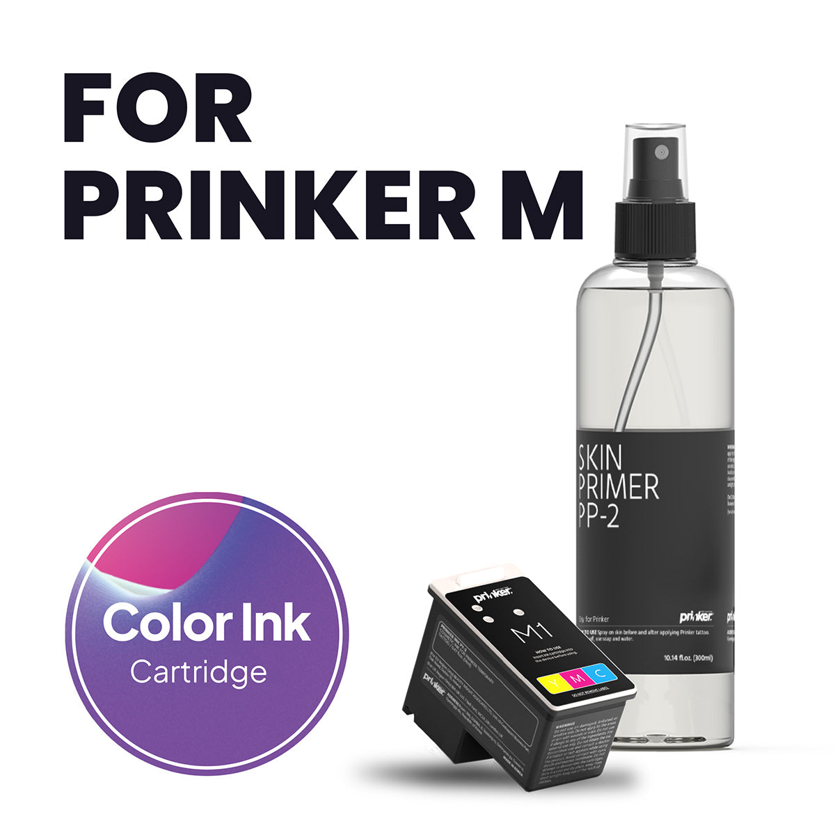Ink Cartridge Kit for World's First Portable Tattoo Printer