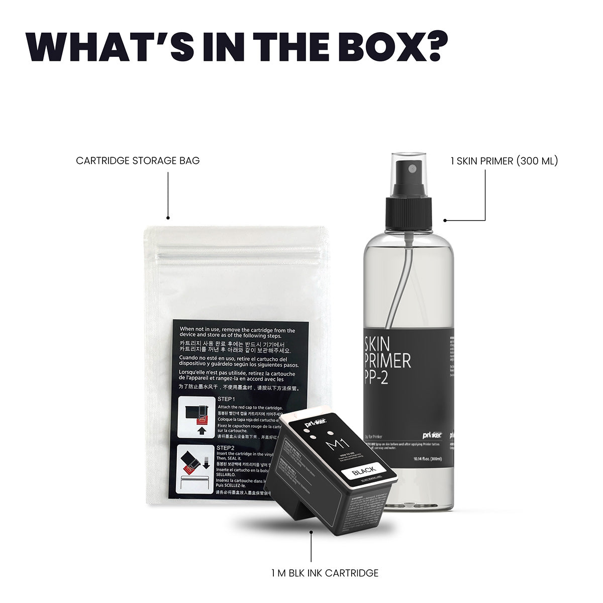 Ink Cartridge Kit for World's First Portable Tattoo Printer