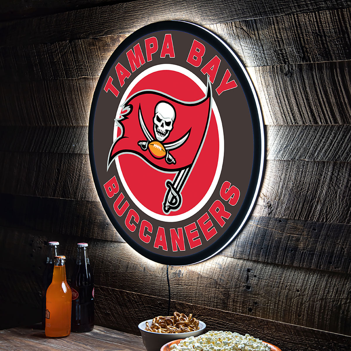 NFL Backlit Full Edge Round Wall Sign