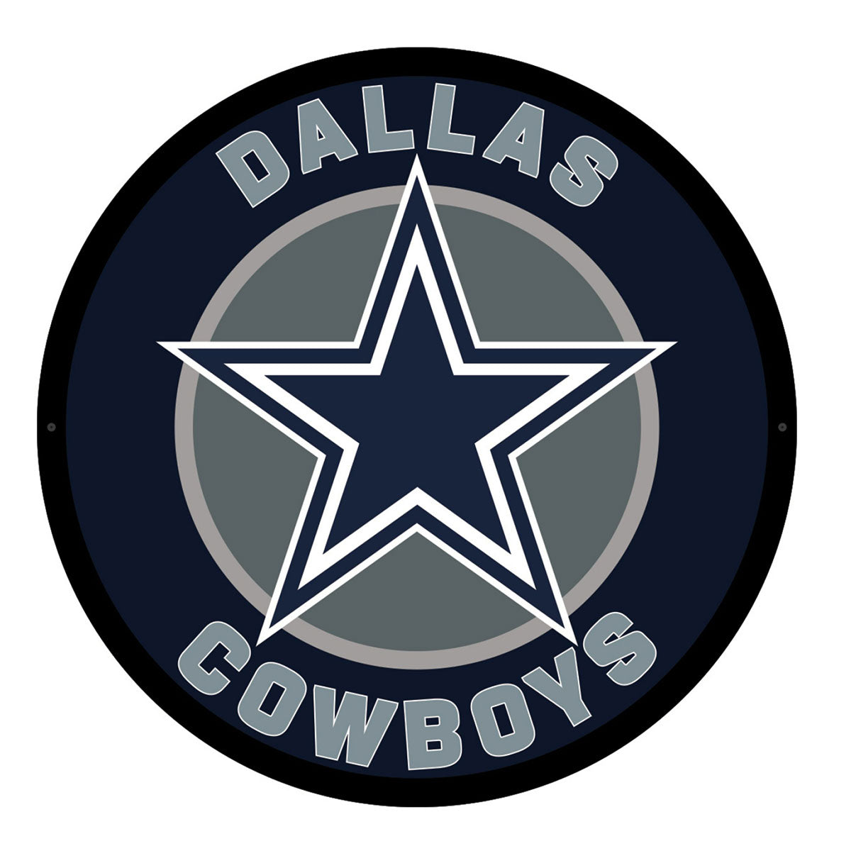 NFL Backlit Full Edge Round Wall Sign