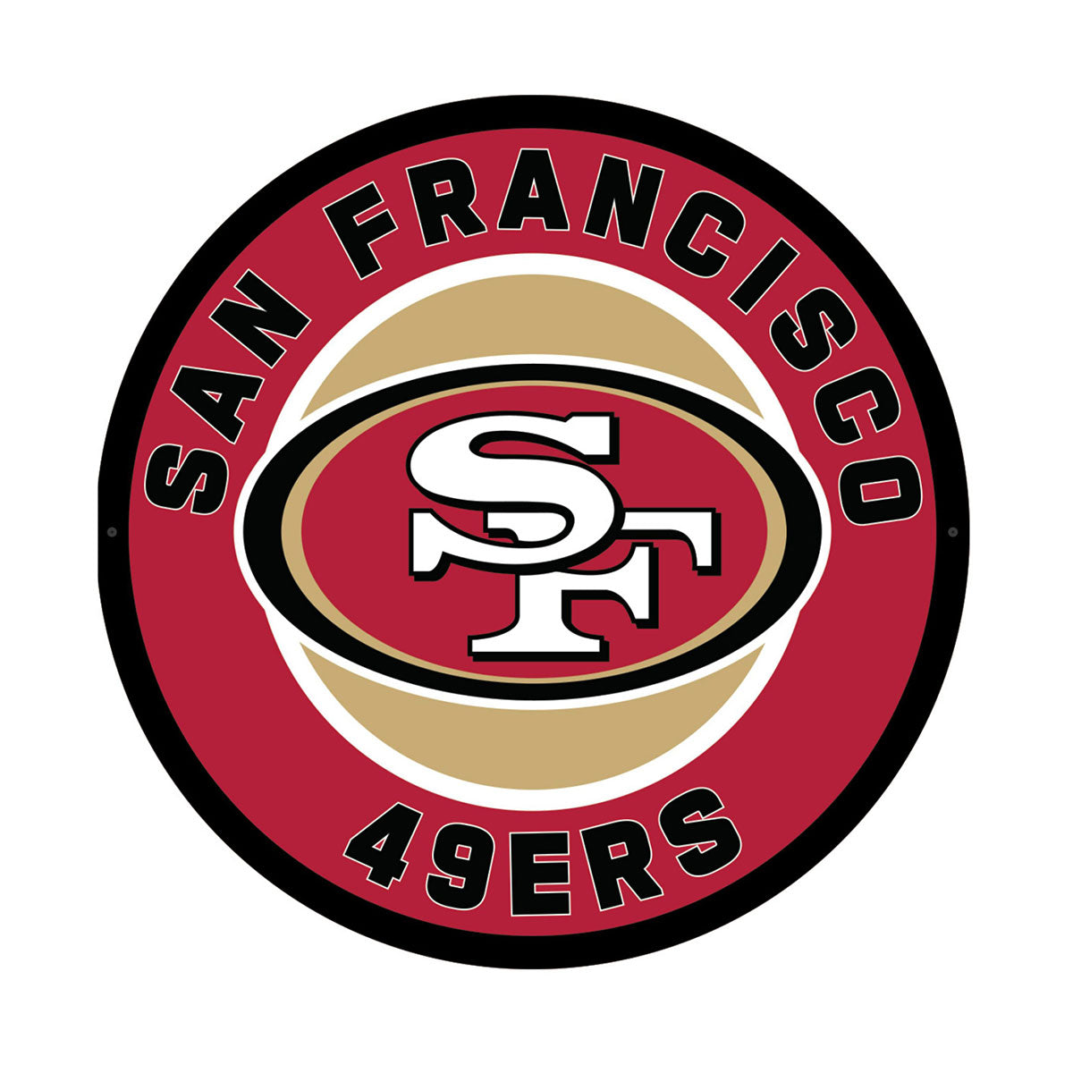 NFL Backlit Full Edge Round Wall Sign