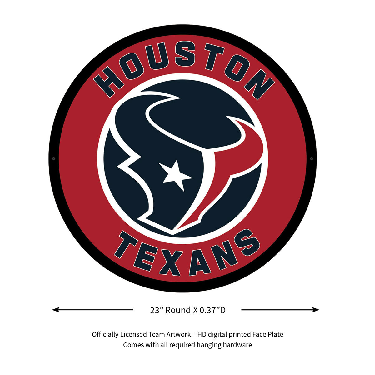 NFL Backlit Full Edge Round Wall Sign