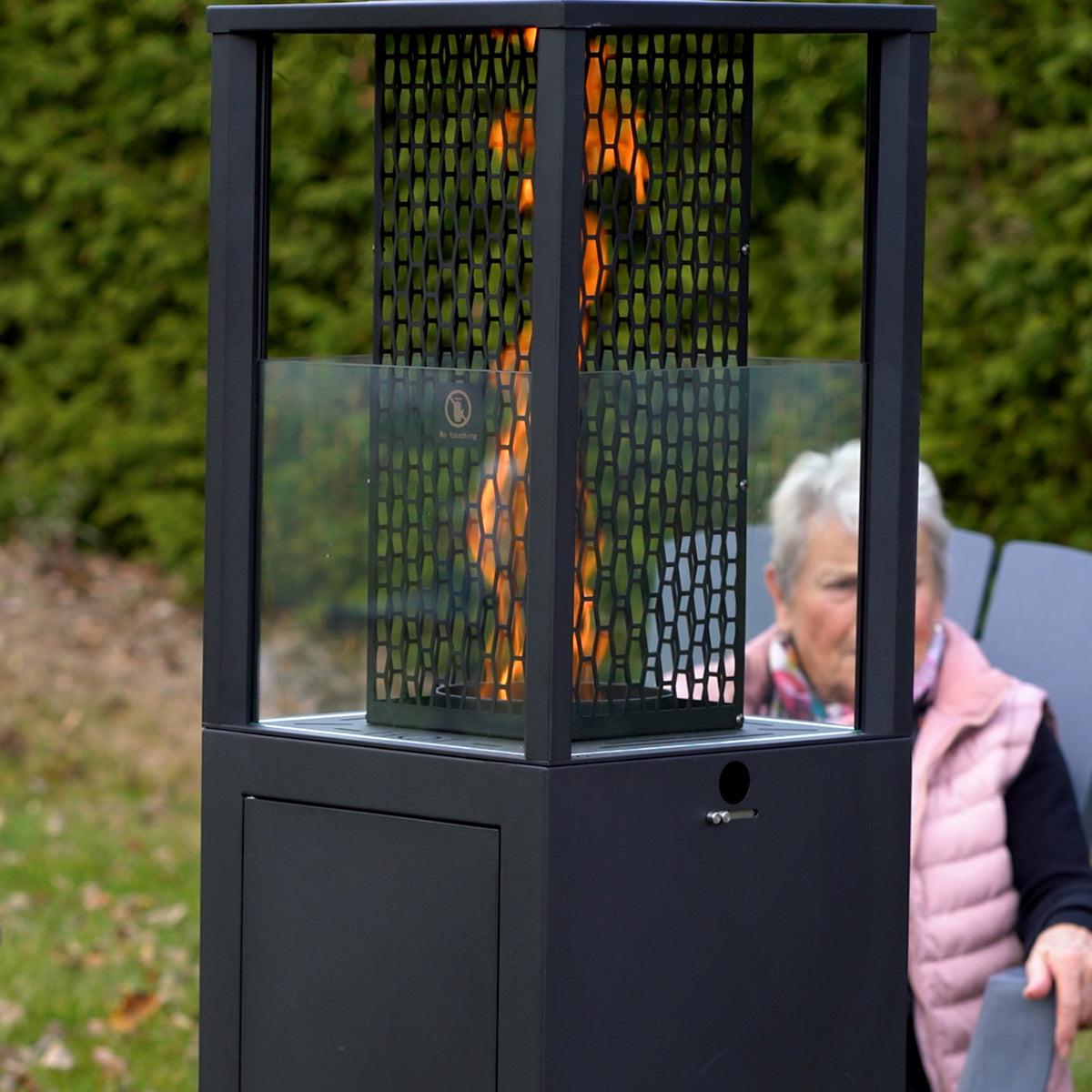 Outdoor Wood Pellet Patio Heater with Fan