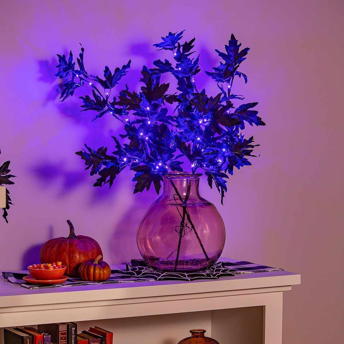 Indoor/Outdoor LED Black Maple Branch
