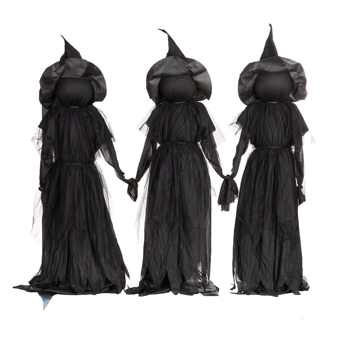 Lighted Outdoor Witch Stakes (Set of 3)