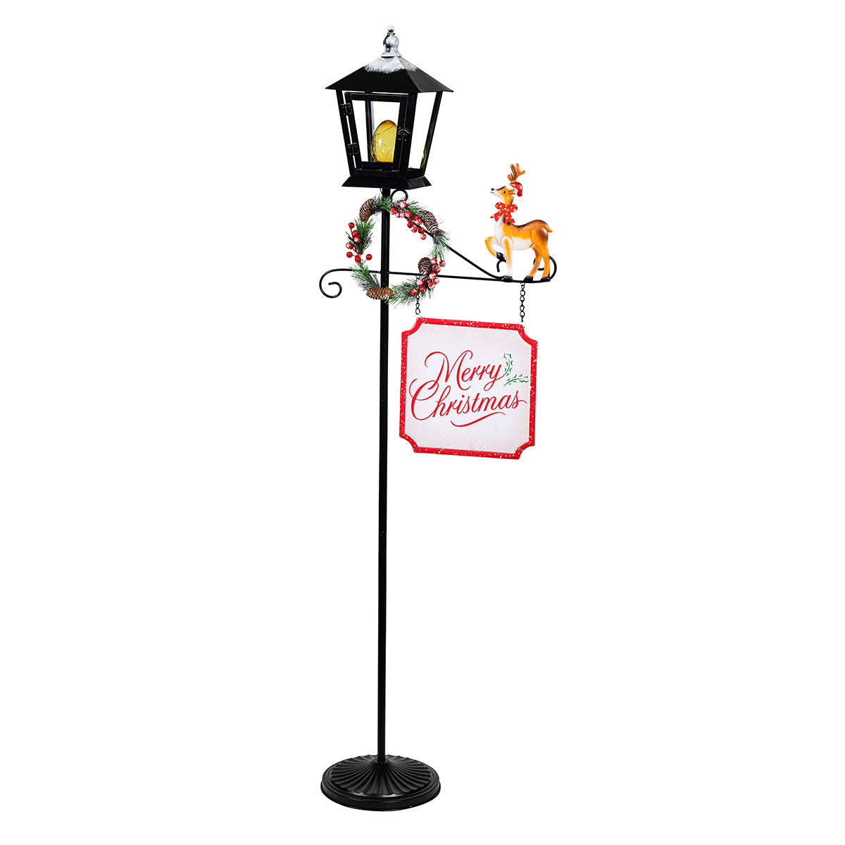 Wireless Outdoor Christmas Lamp Post