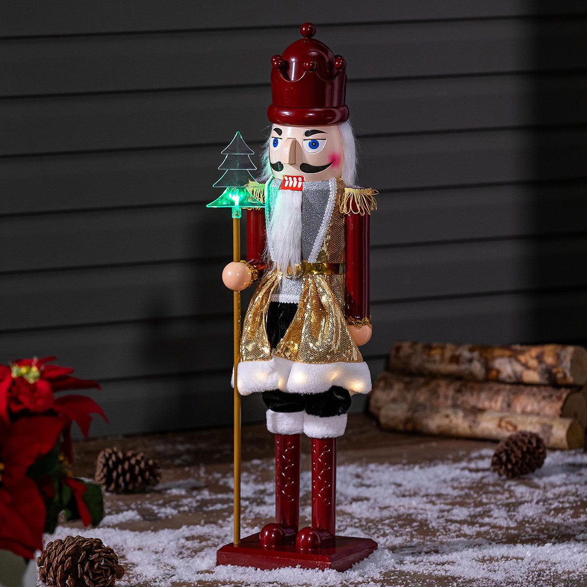 31” LED Musical Nutcracker