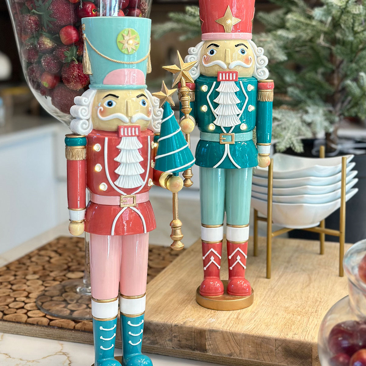 LED Royalty Nutcrackers (Set of 2)