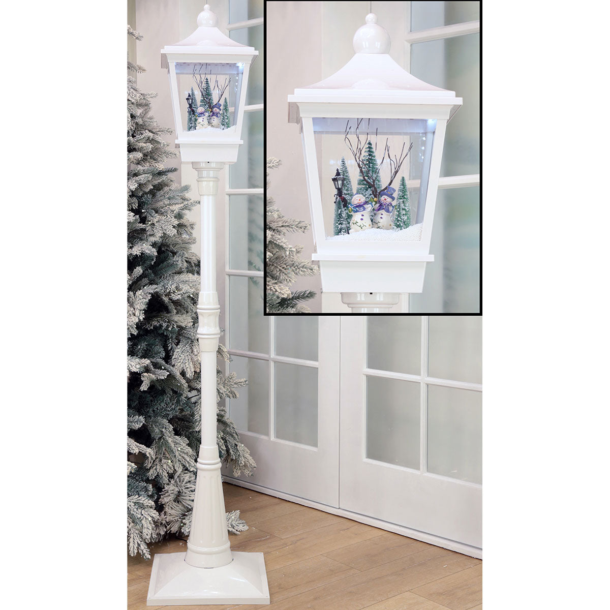 72'' Snowing Lamp Post