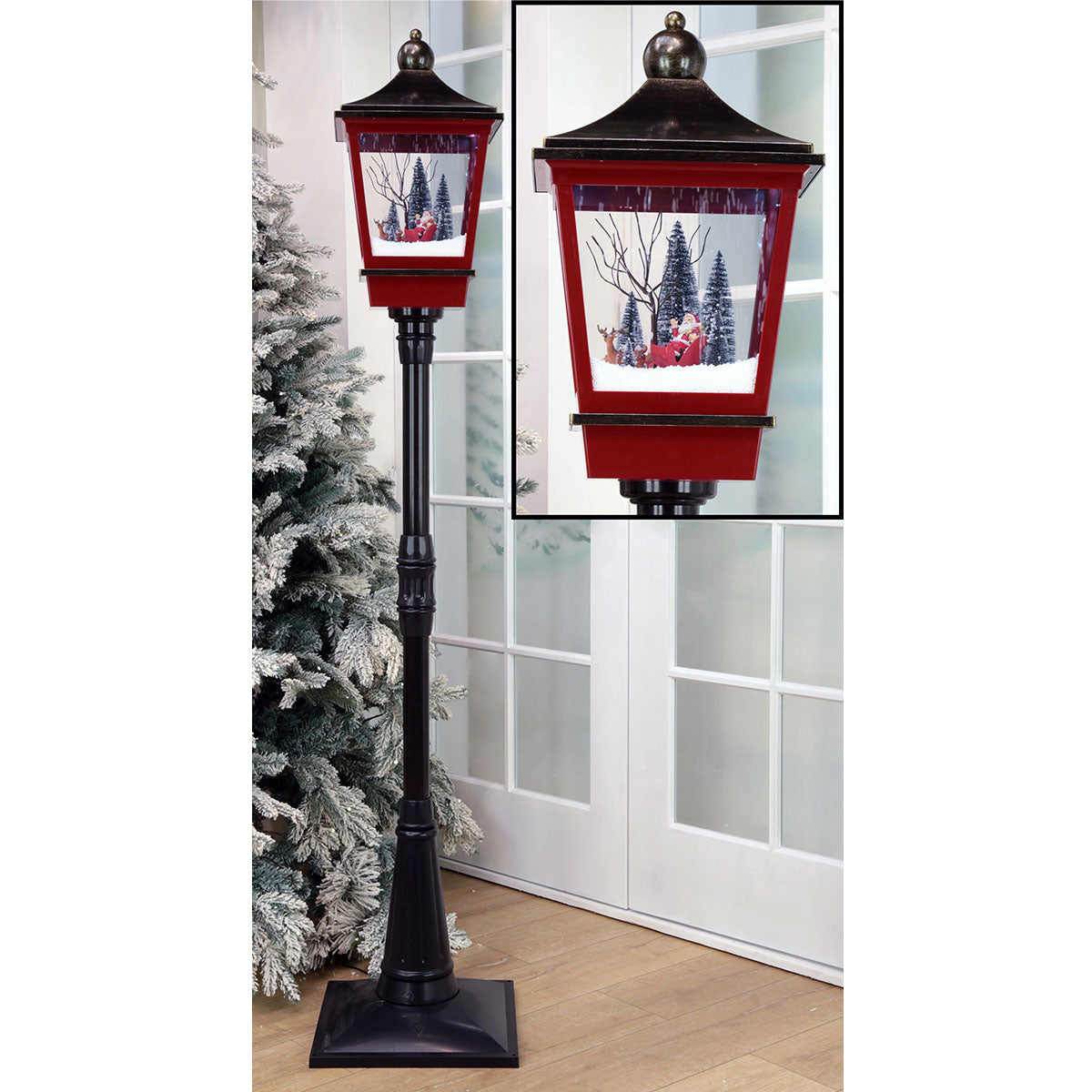 72'' Snowing Lamp Post