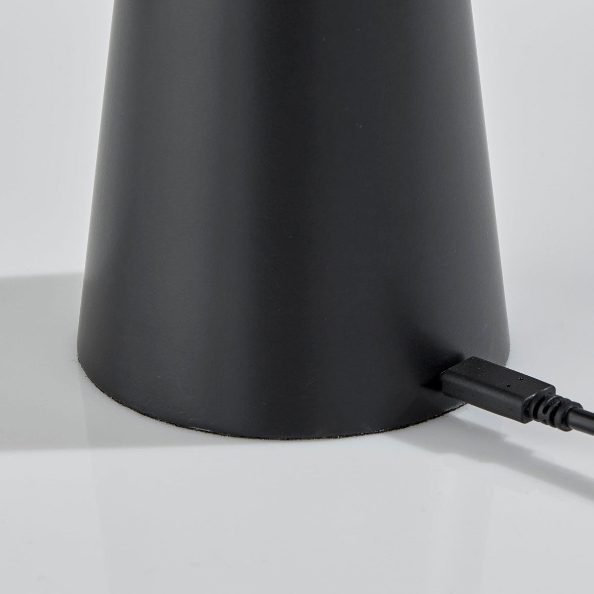 Cordless Indoor/Outdoor Table Lamp with Sleek Plastic Shade