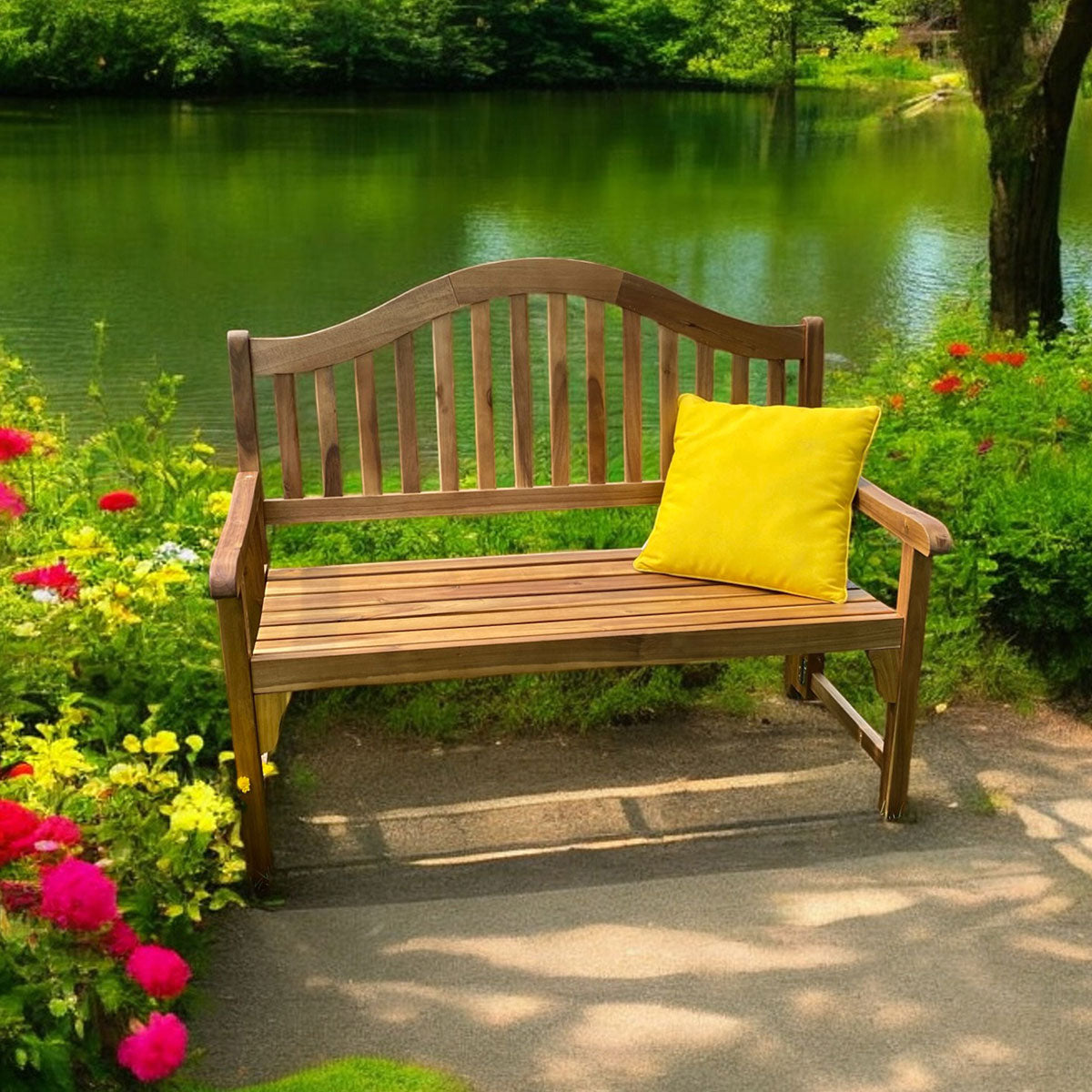 Acacia Wood Foldaway Bench