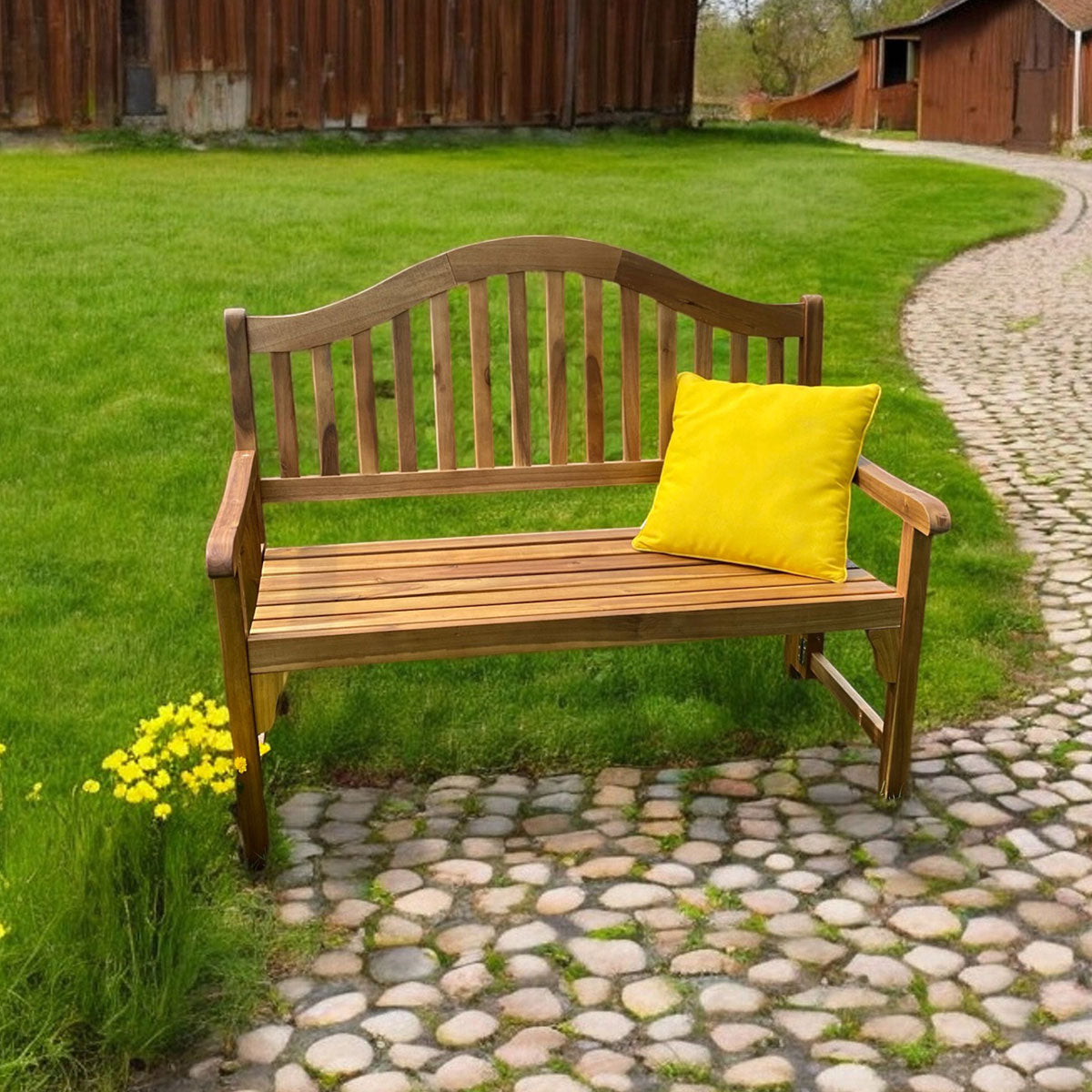 Acacia Wood Foldaway Bench